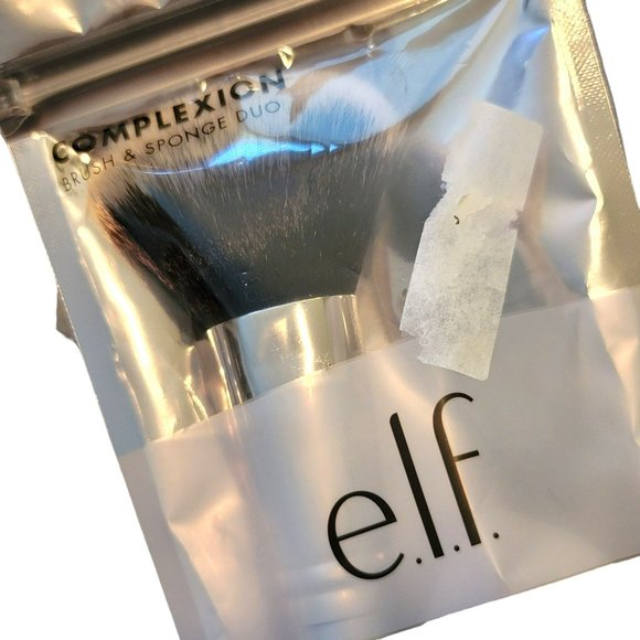 Elf Complexion Flawless Face Brush and Blending Sponge Duo Set NIP JJ3354 - Picture 4 of 5